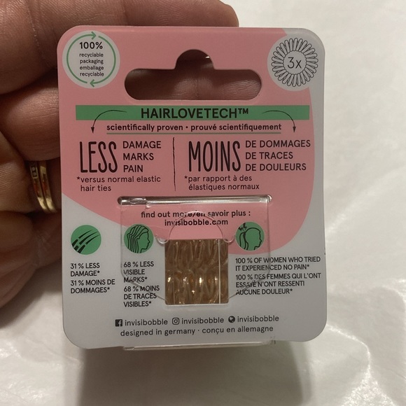 NIB invisibobble strong grip and traceless hair love tech hair rings; you get 11 - Picture 5 of 7